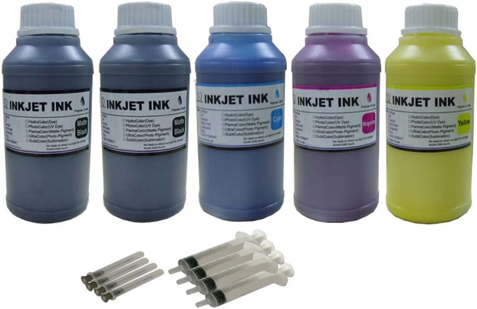 ND® 5 x 250ml Pigment Ink Refill Kit for HP 970 971 970XL 971XL, HP OfficeJet Pro X451 X476 X551 X576 Printers