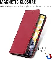 Vista 2 de Funda compatible con Xiaomi Poco X3 GT, tarjetero de piel sintética, compatible con Redmi Note 10 Pro (China) 5G con cierre magnético, soporte