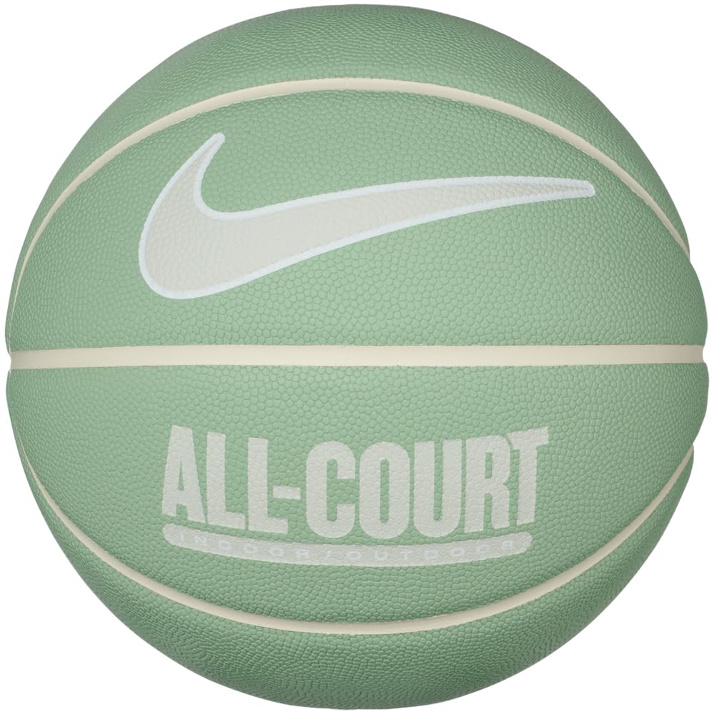Nike Everyday All Court Basketball 8P – Indoor Outdoor Basketball Ball – Robust Training Basketball – Delivered Deflated, Steam/Pale, 7