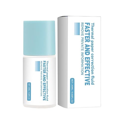 Fluide correcteur pour papier thermique – 20 ml, pointe de