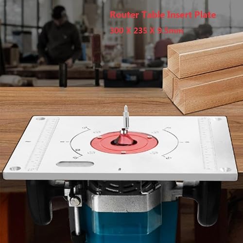 Miniatura 7 de Placa de enrutador de aluminio para carpintería, placa de inserción de mesa de enrutador, placa de inserción de enrutador de aluminio, placa de