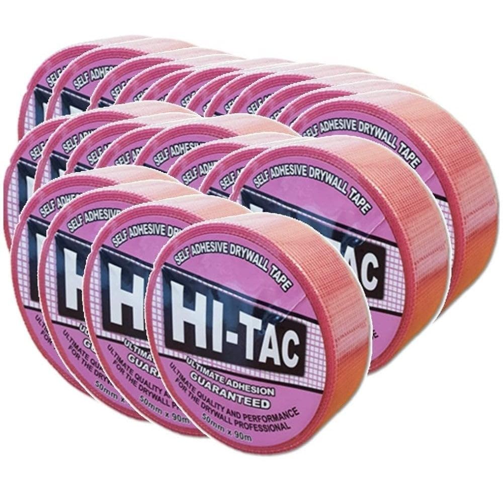 Hi-Tac Self Adhesive Drywall Scrim Tape 48mm x 90M Drywall Plasterers Mesh Tape (24)