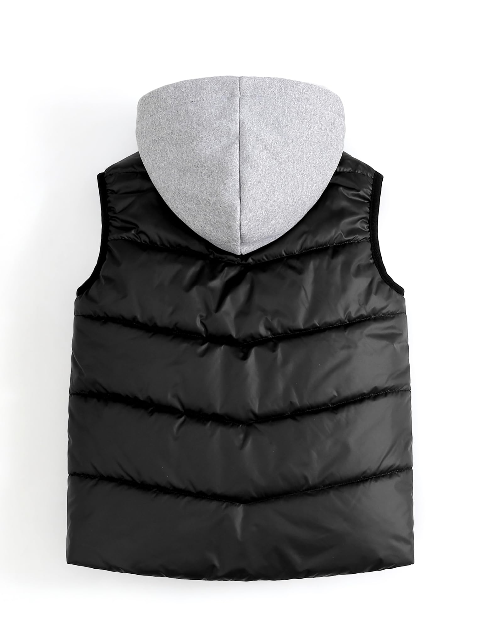 SEAUR Gilet Matelassé D'hiver pour Garçon 7-13 Ans Manteau sans Manche Enfant Chaud Veste sans Manches à Capuche Léger