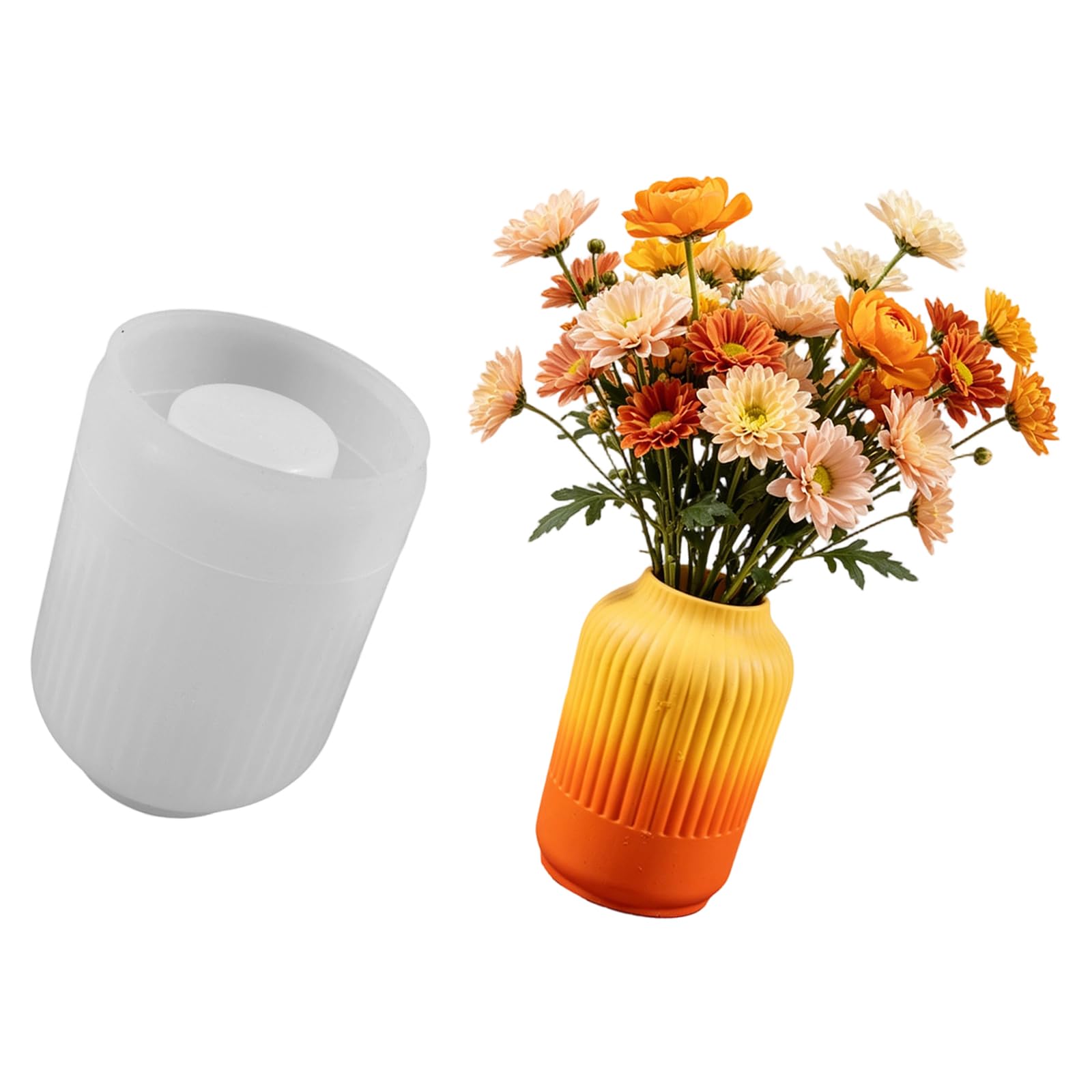 Oxxggkao Silicone Vase Molds Easy Demolding Heatproof for Resin Art and Making Holder Concrete Gypsum Decoration Inconsistent Shape Rosin Cast