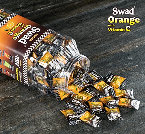 Image of Swad Orange Candy with Vitamin C (Healthy Immunity Tablet Bite Toffee) Jar, 500gram