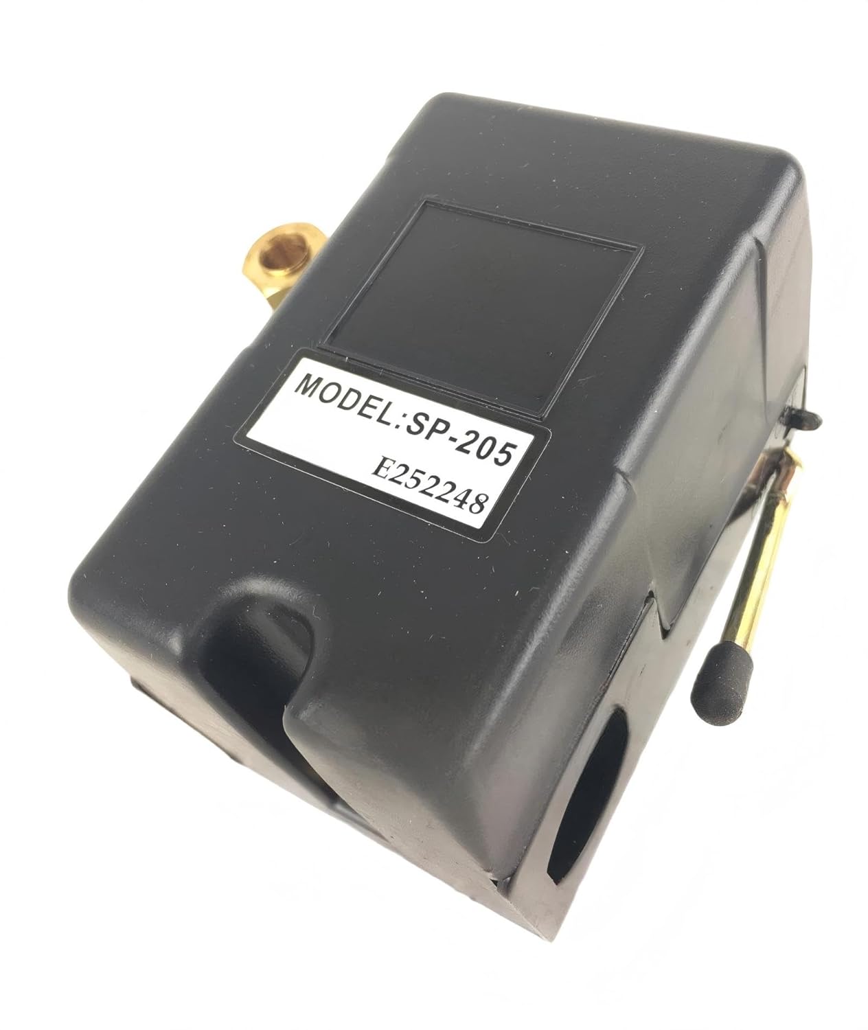 Heavy Duty Air Pressure Switch w/Unloader - Fits for Sunny Air Compressor Parts Replacement L1-95-125 SP-205 - Pressure Control Switch - 1 Port 95-125 PSI 25 Amp