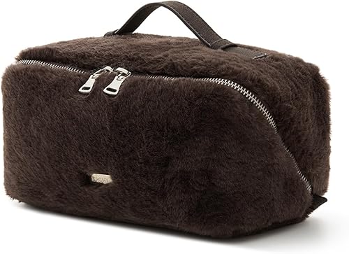 Miniatura 48 de EACHY Bolsa de Maquillaje de Viaje, Bolsas de Cosméticos de Gran Capacidad para Mujeres, Bolsa Portátil Impermeable que se Abre Plana, Bolsa de Aseo