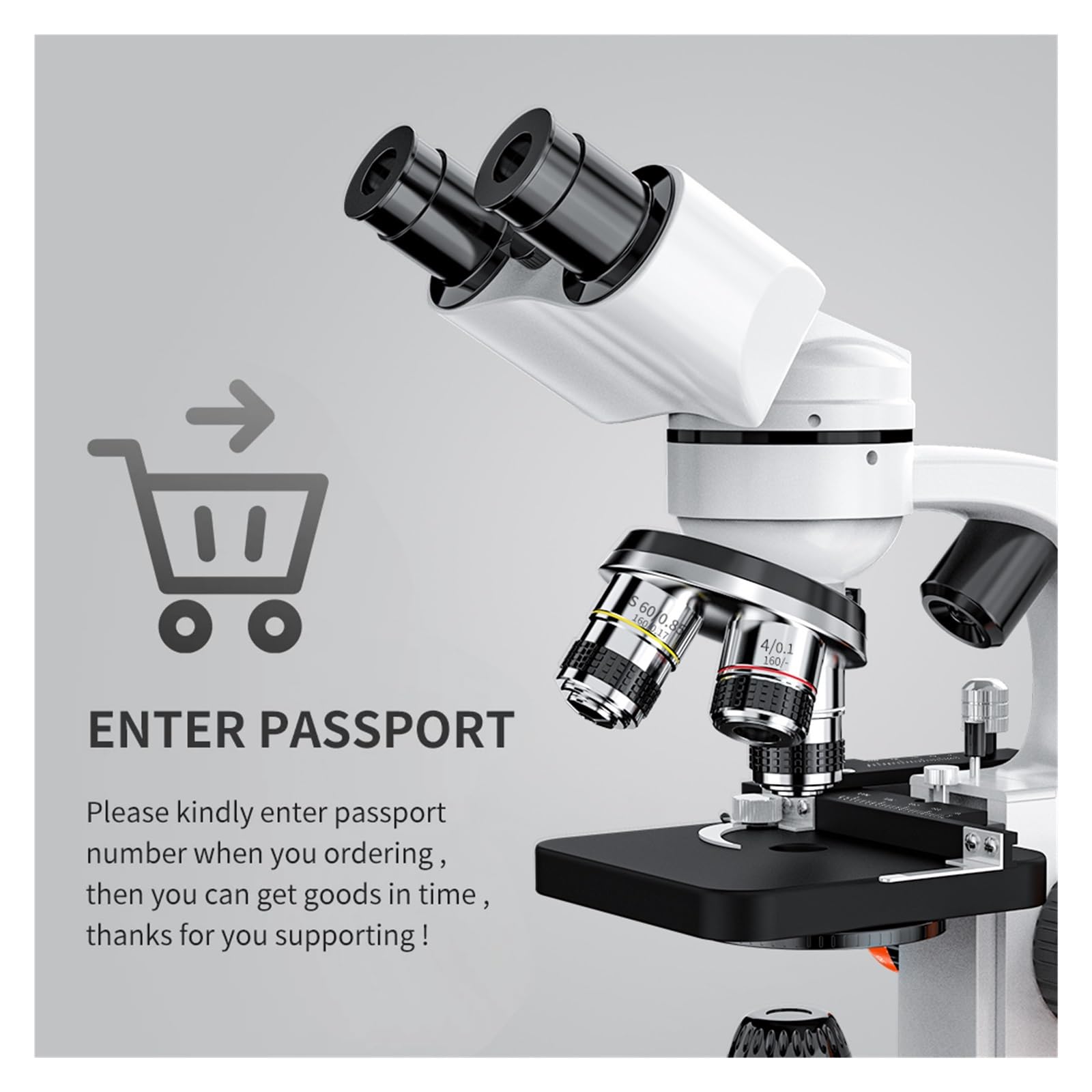 Mikroskop, 6000X-15000X Biologiczny Mikroskop HD Cyfrowy Laboratoryjny Złożony Z Okularami Szerokokątnymi 10X I 50X Do Laboratorium