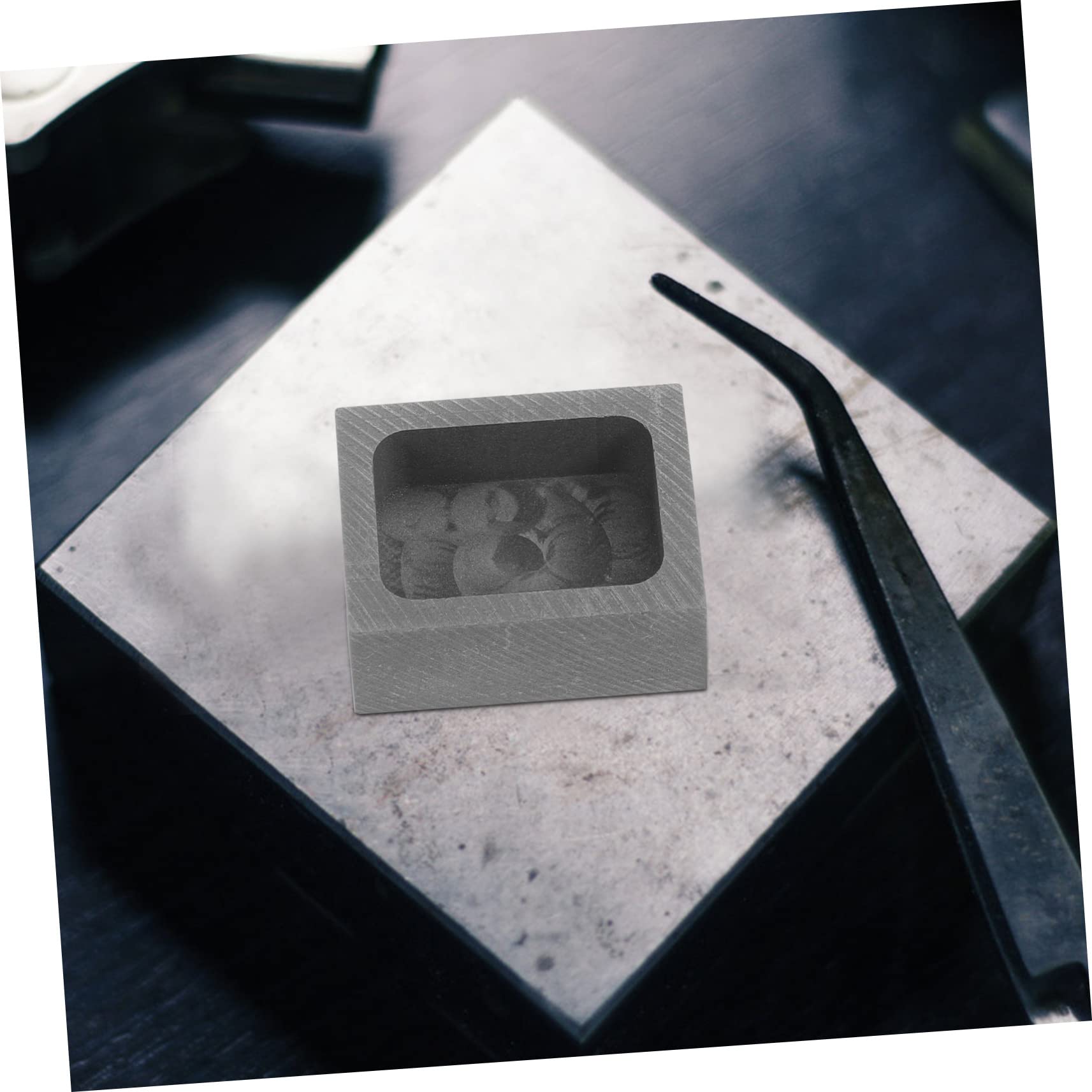 Stampo In Grafite Per Fusione Metalli - Per Oro, Argento, Rame E Alluminio, 8.8x4.9x1.4 Cm - Foto 2