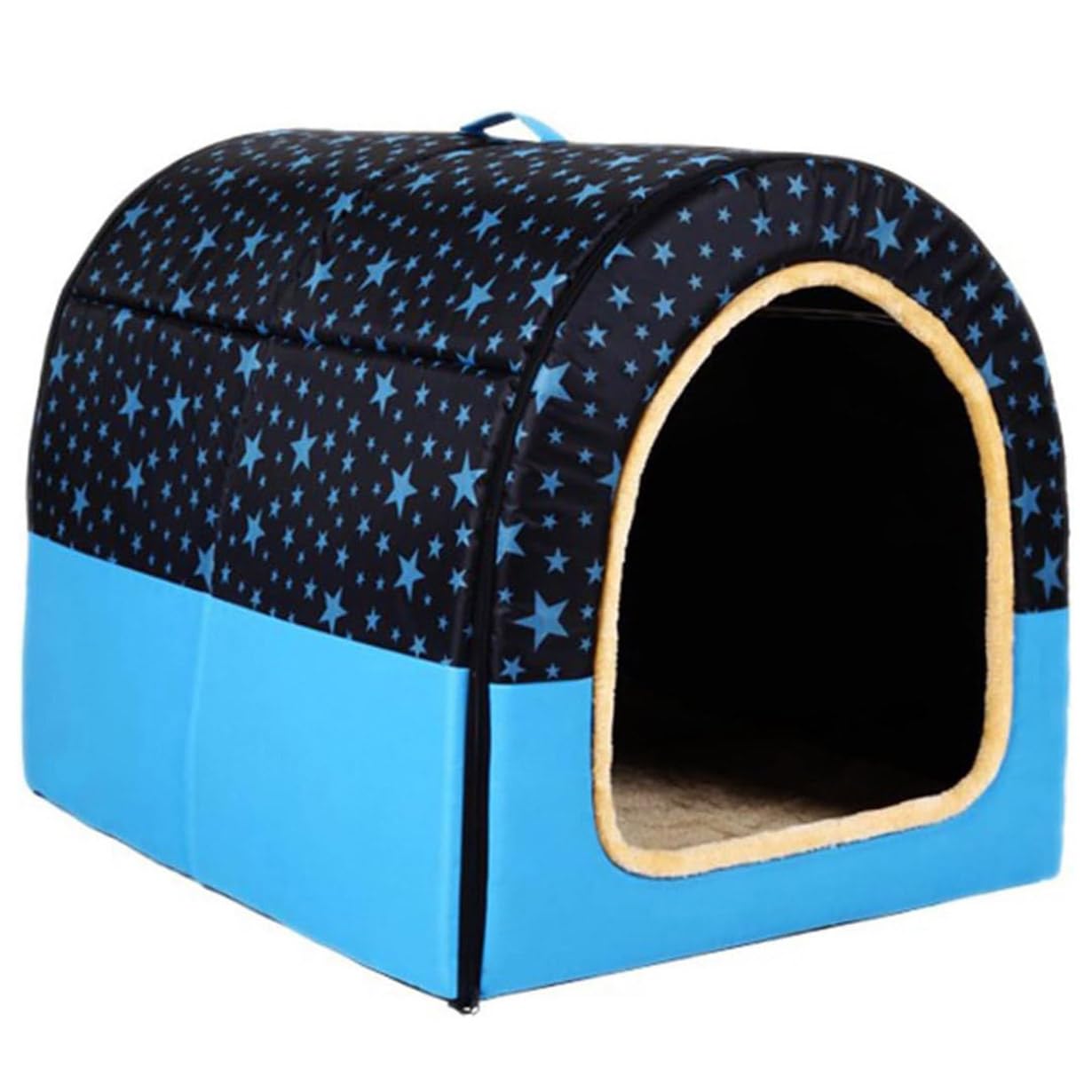 DG Catiee Caseta extra grande para perros grandes de lujo, cama para gatos, refugio para mascotas para perros grandes y medianos en interiores y exteriores (60 x 48 x 43 cm), G)