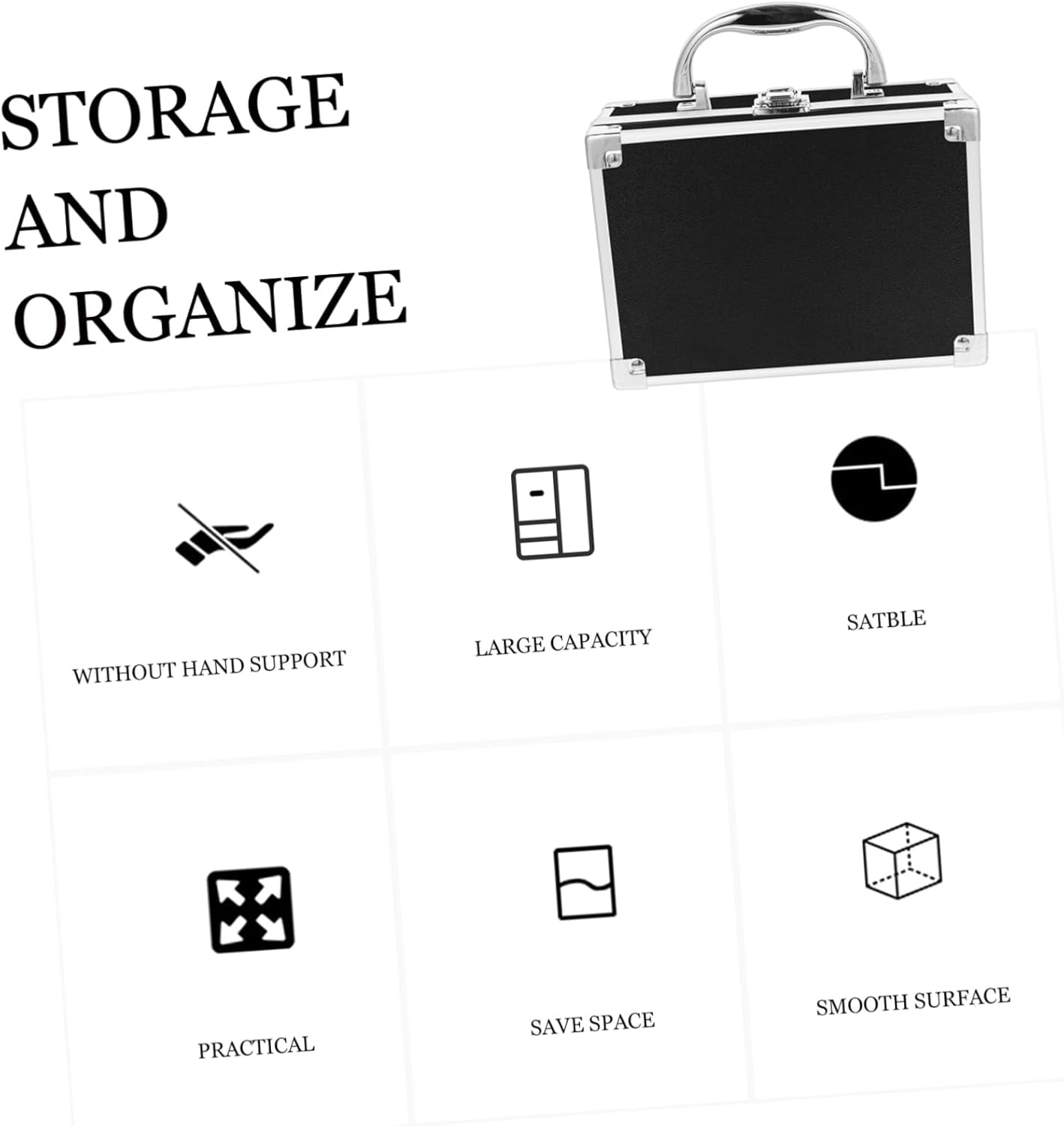 Cosmetic Storage Box Makeup Case Organizer Portable Makeup Organizer for Travel Travel