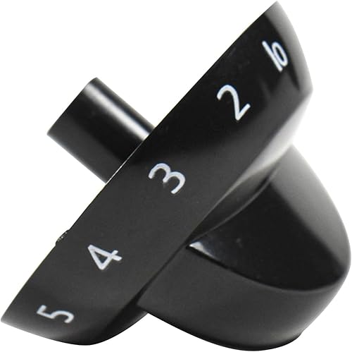 Miniatura 2 de HQRP Paquete de 4 pomos para válvula de estufa de gas de quemador superior compatibles con Frigidaire, Crosley, Tappan 316220009, 1379610,