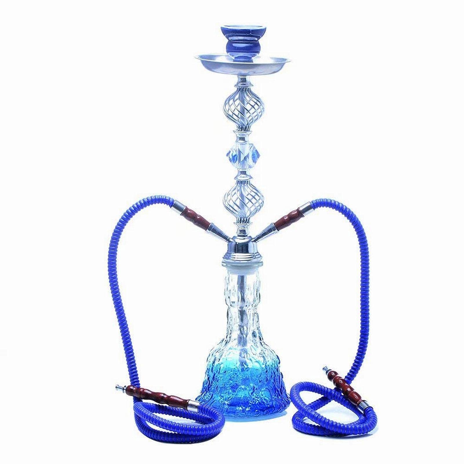 Conjunto De Shisha Ensemble De Narguilé Grand Double Tuyau Hookah En Verre Narguilé Grand Fácil De Desmontar Y Limpiar Adecuado B