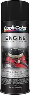 DE1613 Engine Enamel Spray Paint with Ceramic - Gloss Black - 12 oz Aerosol Can