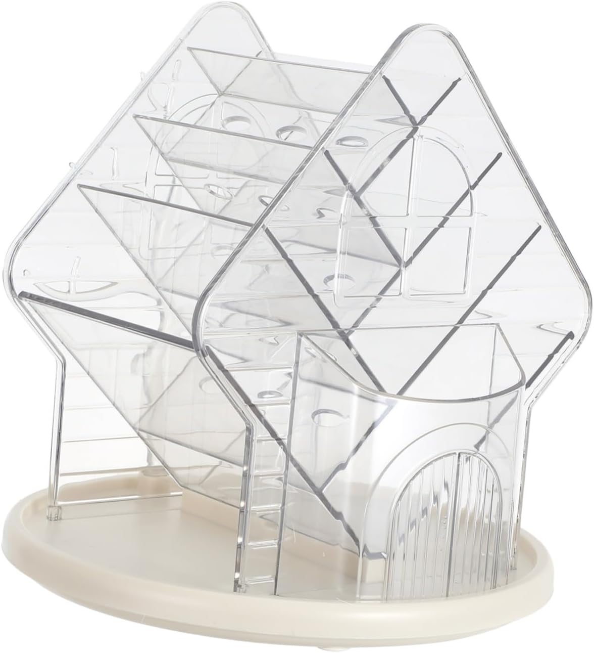 Rotating Makeup Organizer Perfume Storage Organizer with 360° Spinning Pet Design, Multifunctional Space-saving Cosmetic Display Case for Bathroom and Bedroom Vanity