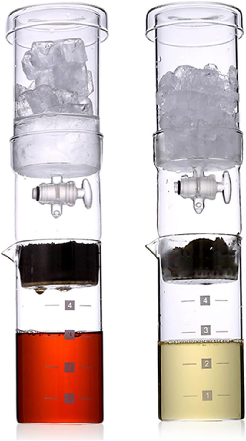 Ice Cold Brew Coffee Maker 400ml Portable Reusable Ice Drip Coffee Filter Glass Percolators Espresso Barista Tools Dripper Pot Home Use Classic