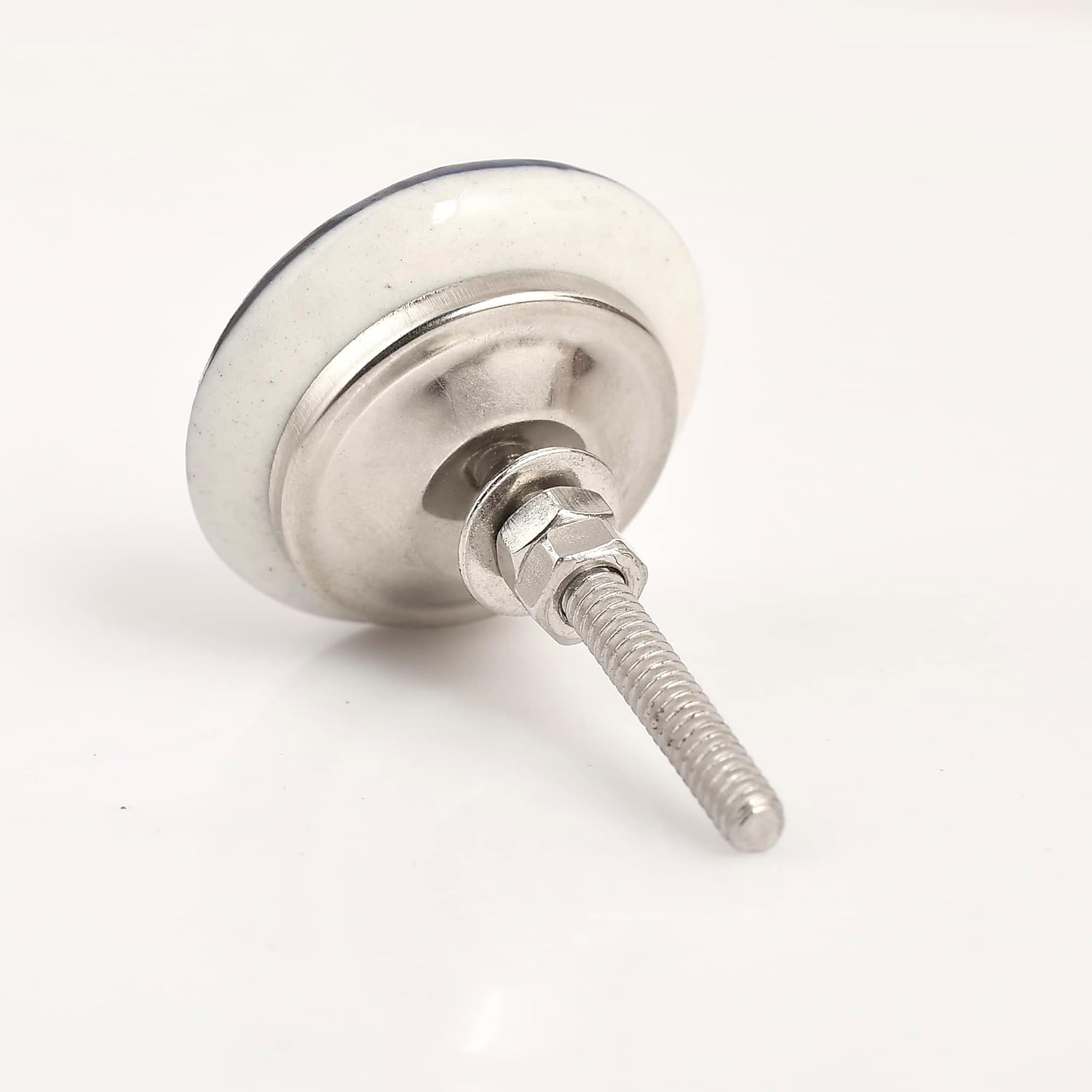 Ceramic Knobs, 12 Pieces Multi Color Handmade Hardware Handles, 2.5-inch Height and 1.7-inch Diameter, Polished, Round, for Kitchens, Bathrooms, Furniture