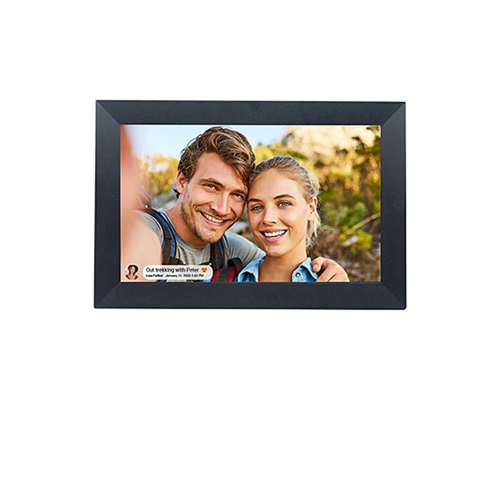Cadre Photo numérique 10 Pouces, partagez des vidéos et des Photos instantanément par e-Mail ou Application, écran IPS, Configuration sans Effort