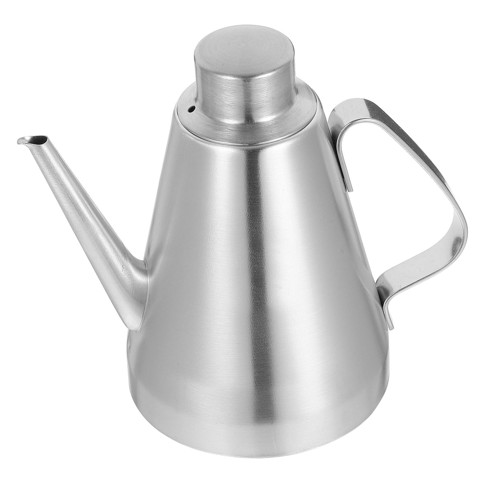 Housoutil Stainless Steel Oil Dispenser Bottle 10Oz with Non-Drip Long Spout Olive Oil Pourer Vinegar Sauce Container for Kitchen Home Restaurant
