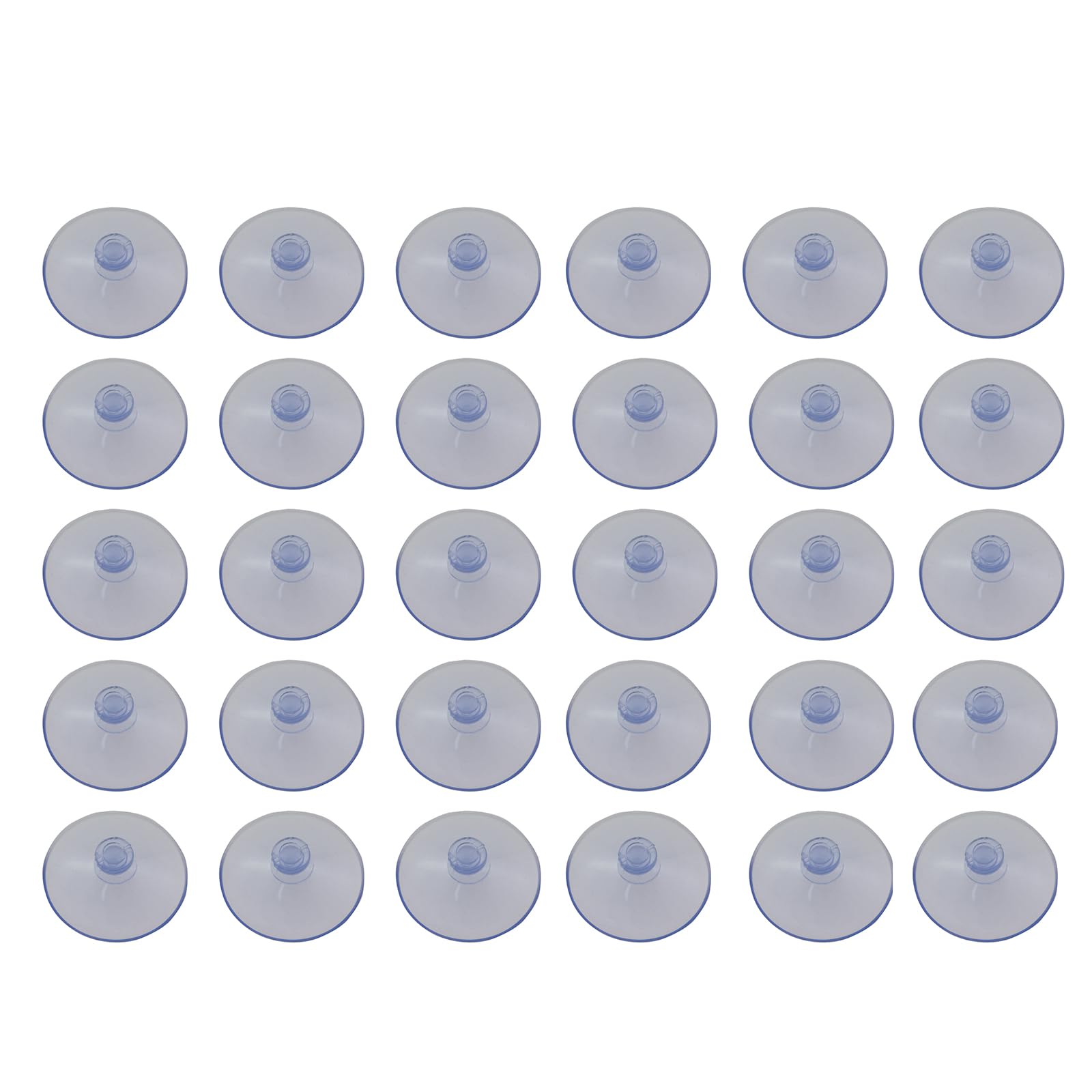 30PCS Glass Table Rubber Suction Cups 30mm No Hook Rubber Suction Cups Hooks Plastic Suction Cups Furniture Suction Cushions Anti-Collision Suction Cups Transparent Suction Cups