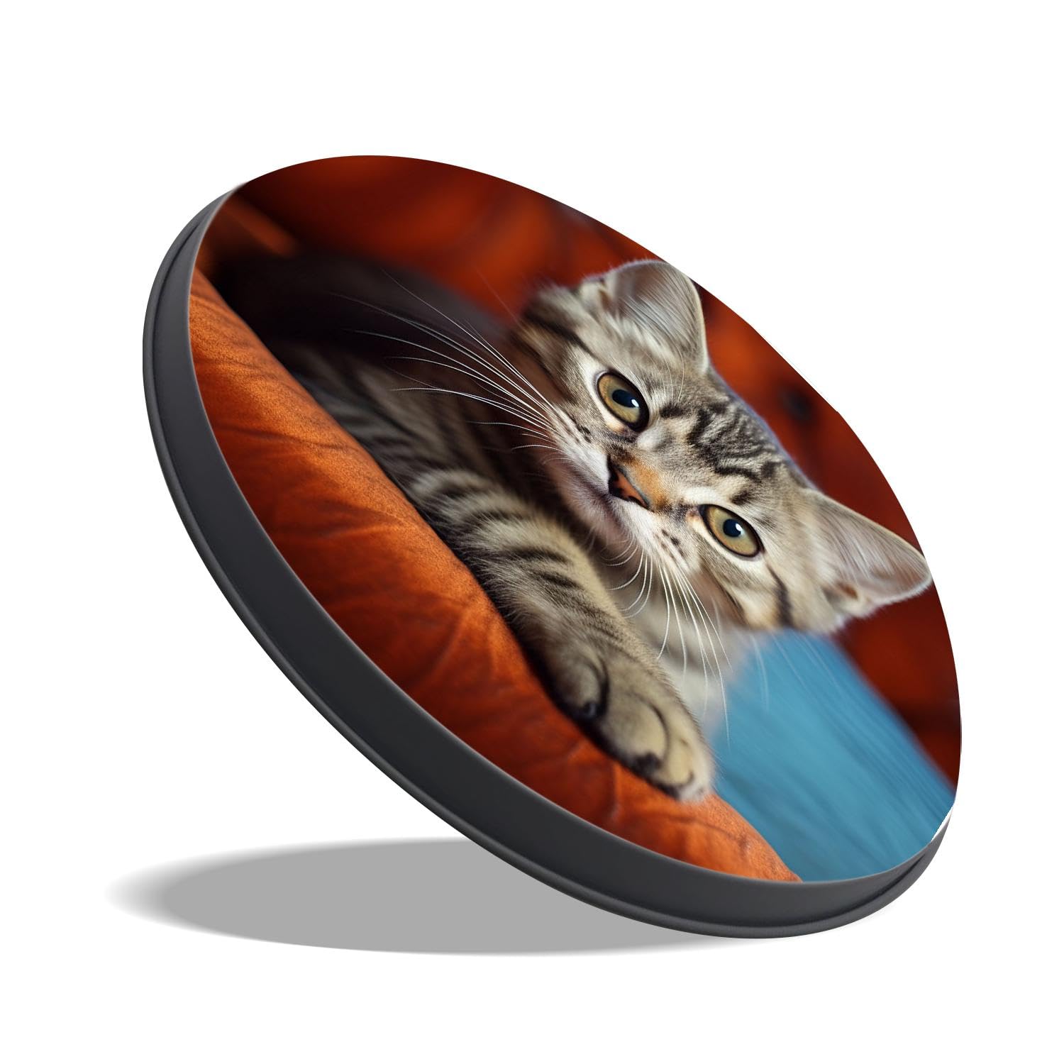 Set Of 4 Cute Kitten Stove Burner Covers - 8 Inch & 10 Inch Round Protectors For Electric Stoves, Black - View #8