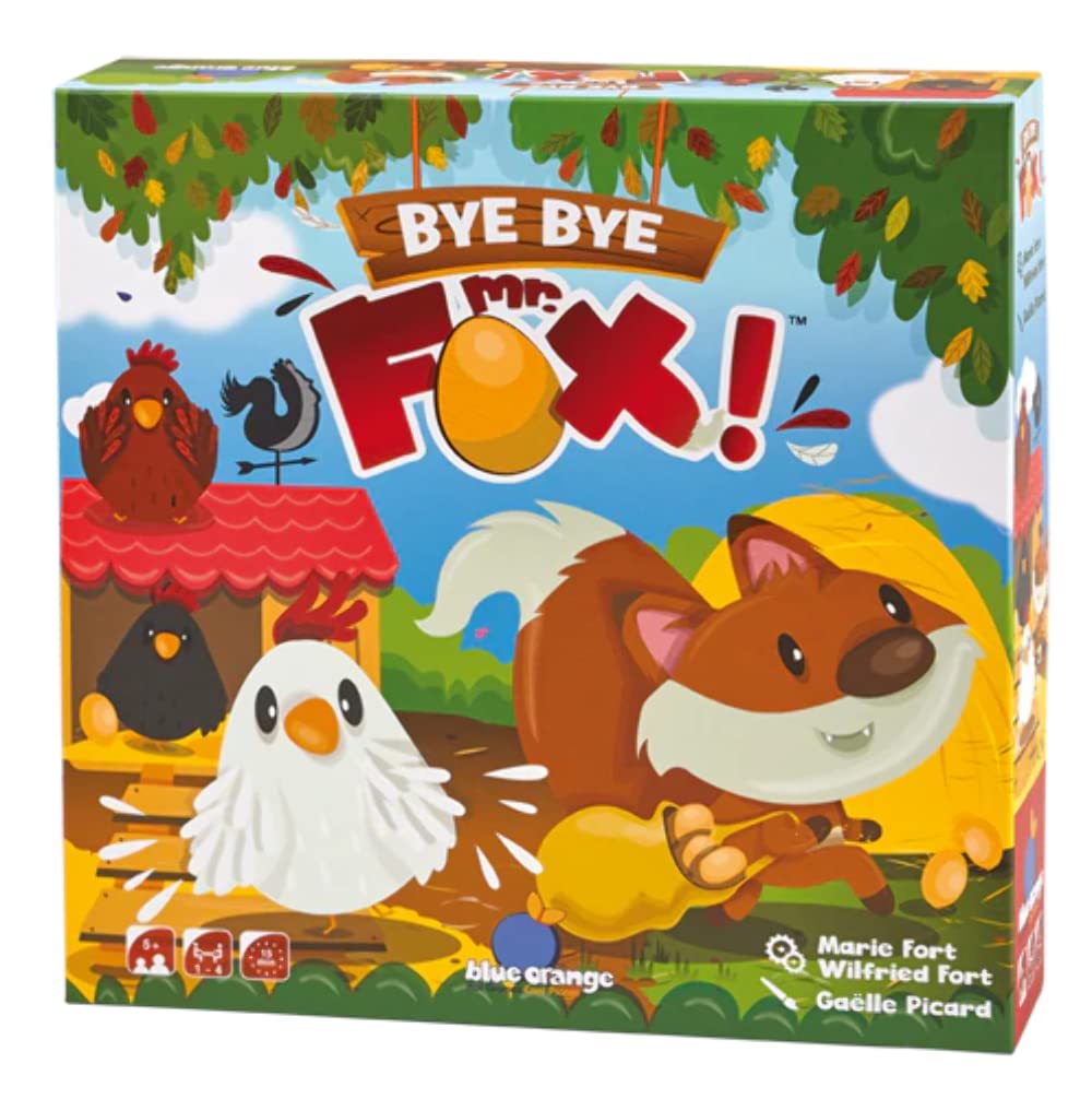 Blue Orange Games Bye Bye Mr.Fox- Cooperative Children’s Game for 1 to 4 Players.