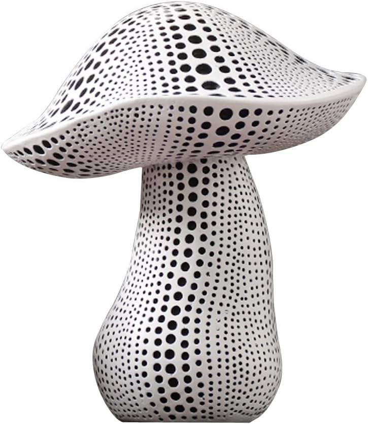 BCLP-M Mushroom Art Point Creative Design Crafts Home Decorations, White