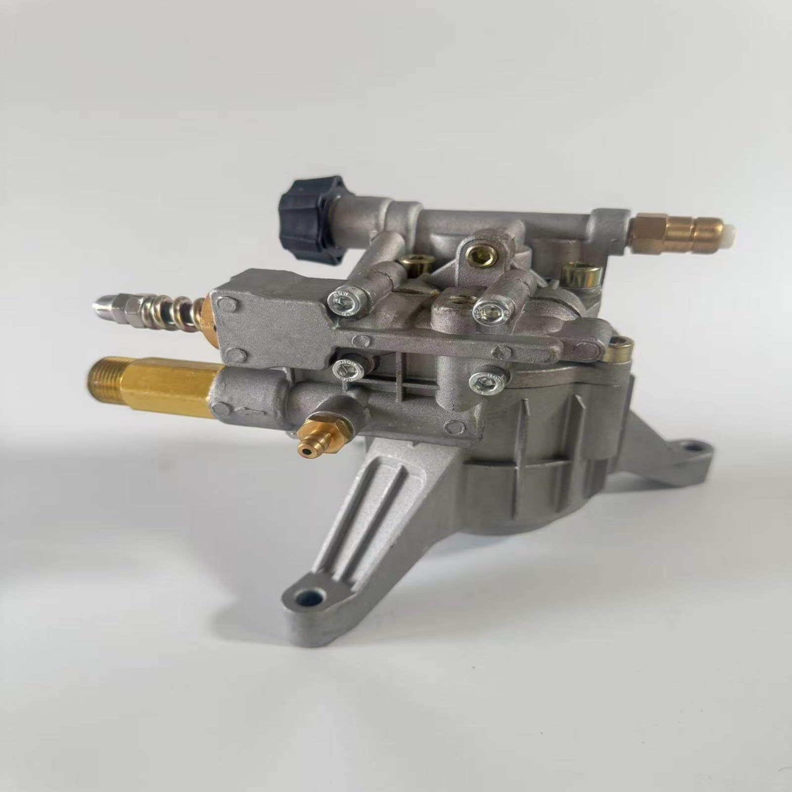 Vertikale Hochdruckreinigerpumpe 3400 PSI 2,5 GPM 7/8 Zoll Welle Ersatzpumpe für Honda, für Craftsman, für Husky, für HOMELITE, Metall Silber, Gartenarbeit