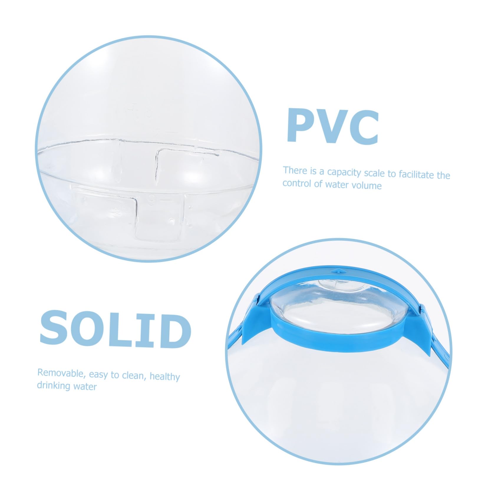 VILLCASE Robuster Taubenwasserspender aus PVC mit Großem Fassungsvermögen Blau Leicht zu Reinigen Wassertränke für Vögel im Haushalt