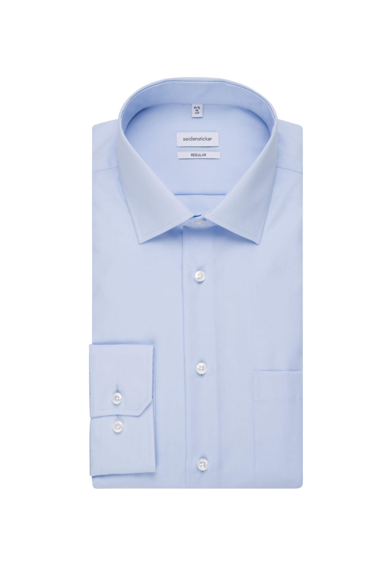 Seidensticker Camicia Business Tailored Fit da Uomo con Collo Kent, a maniche lunghe