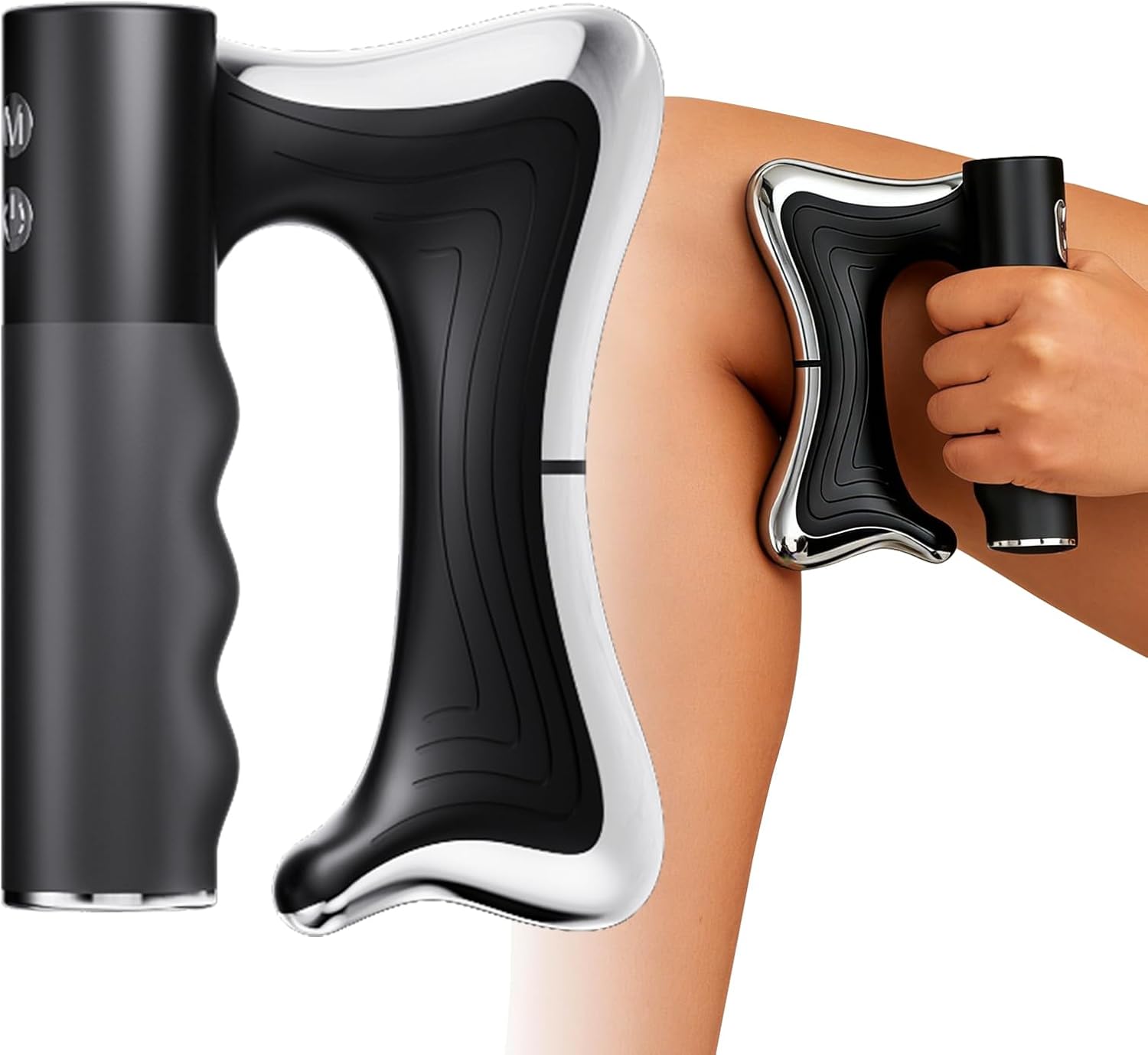 Heated Muscle Scraping Tool,Electric Fascia Knife,Portable Muscle Relaxation Therapy Device for Belly, Arm, Waist, Leg