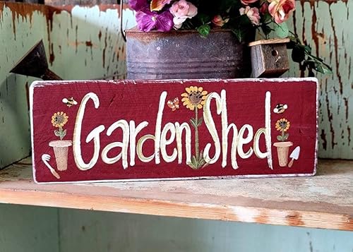 Tuinhuisje, metalen tuinbord, metalen bord, tuinbord, tuinbord, tuinbord, decoratie, het vogelhuis van oranje metalen borden met citaten, metalen spreuken, 10 x 40 cm