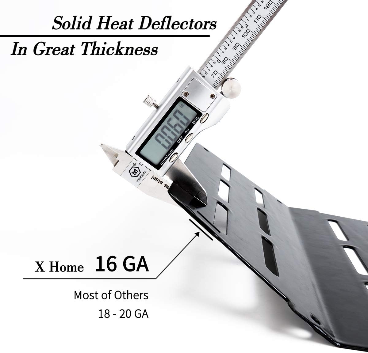 X Home 17.5-Inch Flavorizer Bars and Heat Deflectors for Weber Genesis E-310, Genesis 300 Series (with Front Control), Porcelain Steel