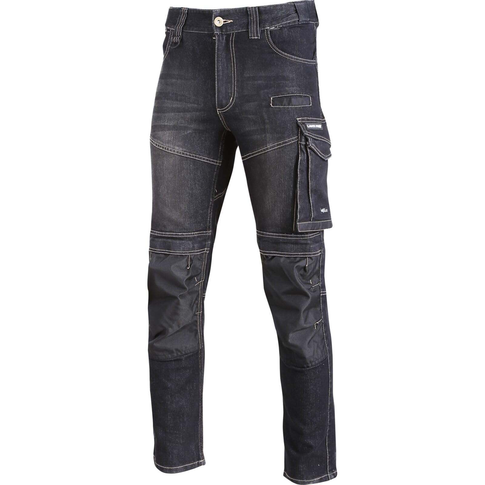 Lahti PRO Pantalones de mezclilla El estiramiento negro del fortalecimiento, 3xl, CE, Lahti marca