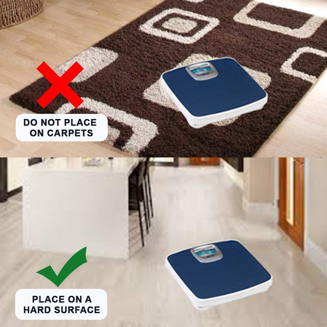 MCP Weight Machine Analogue Mechanical 130 Kg Weighing Scale with Anti-slip Surface (Blue) - Image 4 thumbnail