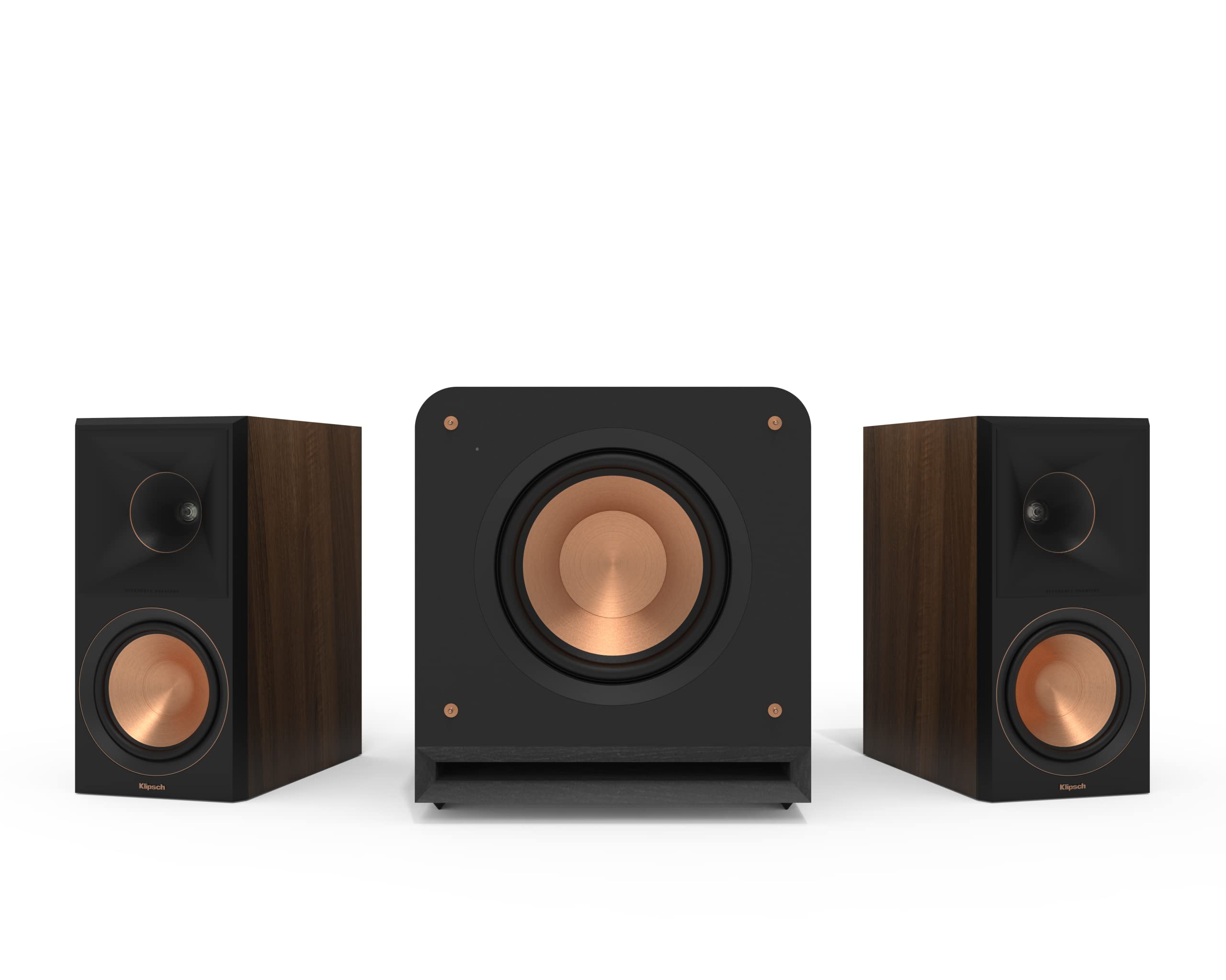 Klipsch 2.1 Walnut System - Model RP-600M II, RP-1000SW