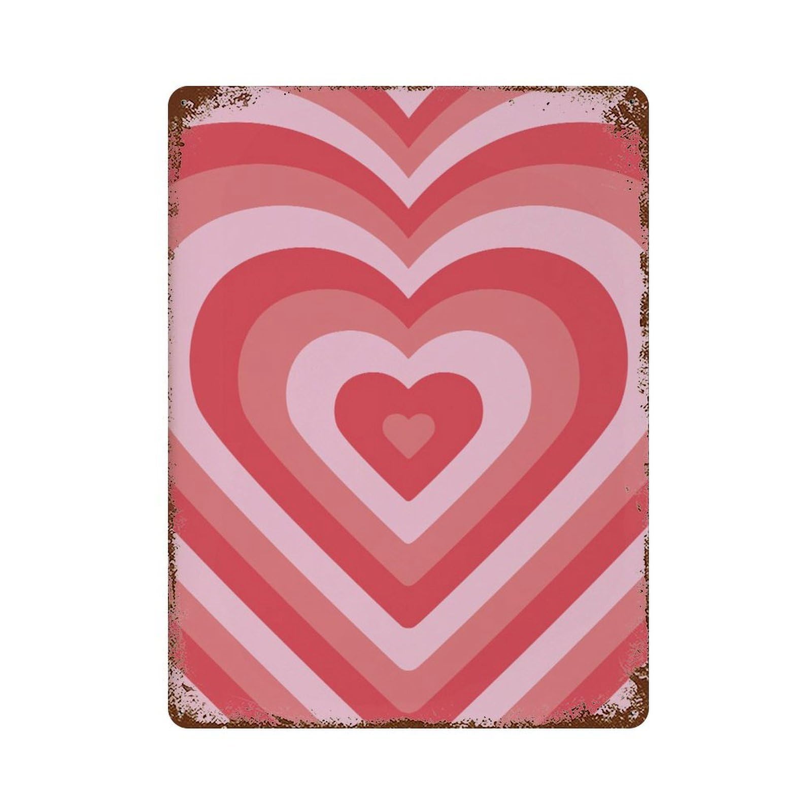 xiaoxiaoshen Retro Pink He Green Decor Wall Decor Art Metal Tin Poster Modern Home Decor Art Home Bar Shop Decorations Vintage Sign 40x30cm