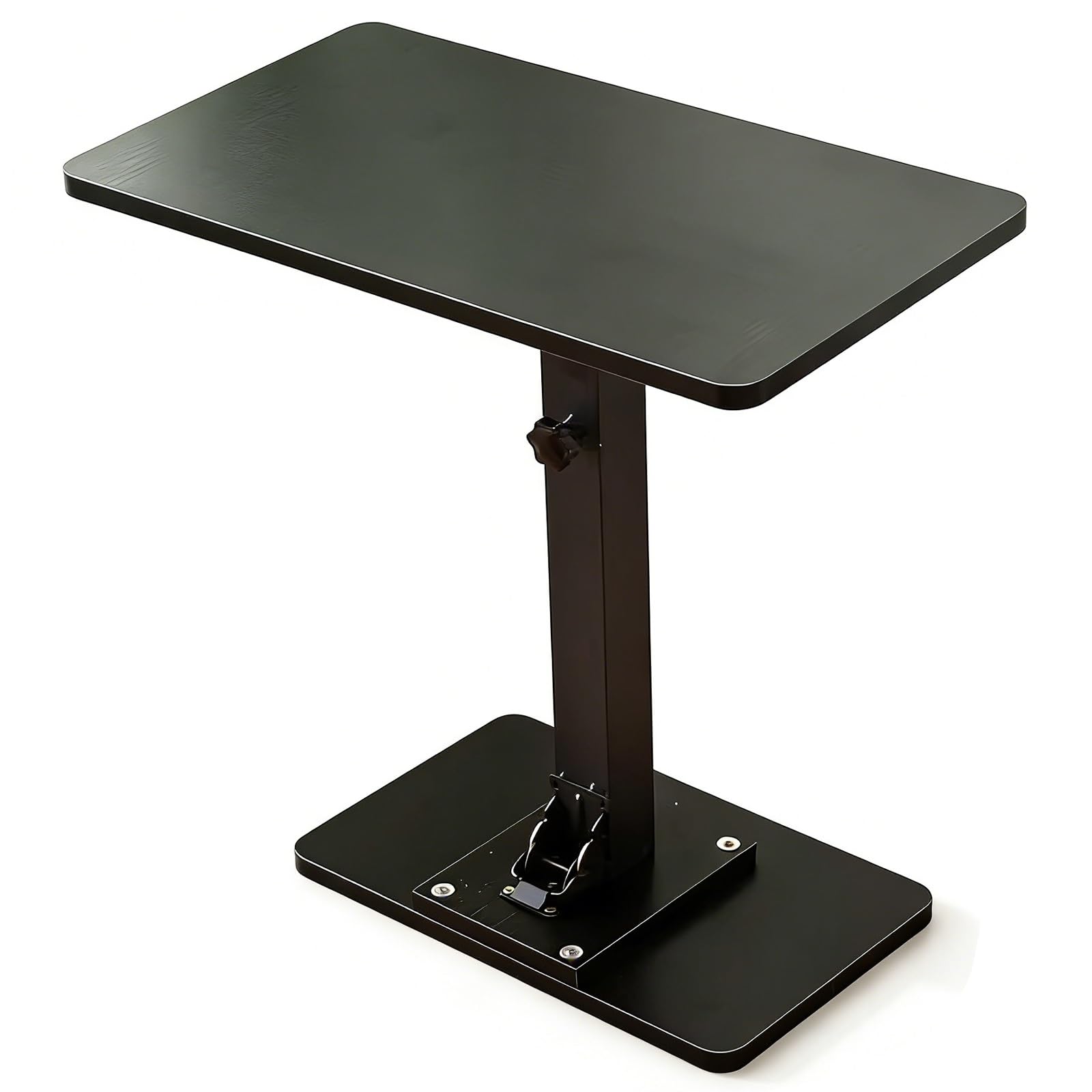 Tavoli Pieghevole per Camper, Tavolino Auto Sedile Posteriore, Tavolo da Barca, Tavoli per Barche, Regolabile in Altezza, per Camper, Auto, Barche e Campeggio All'aperto(Black,45x30cm/18x12in)
