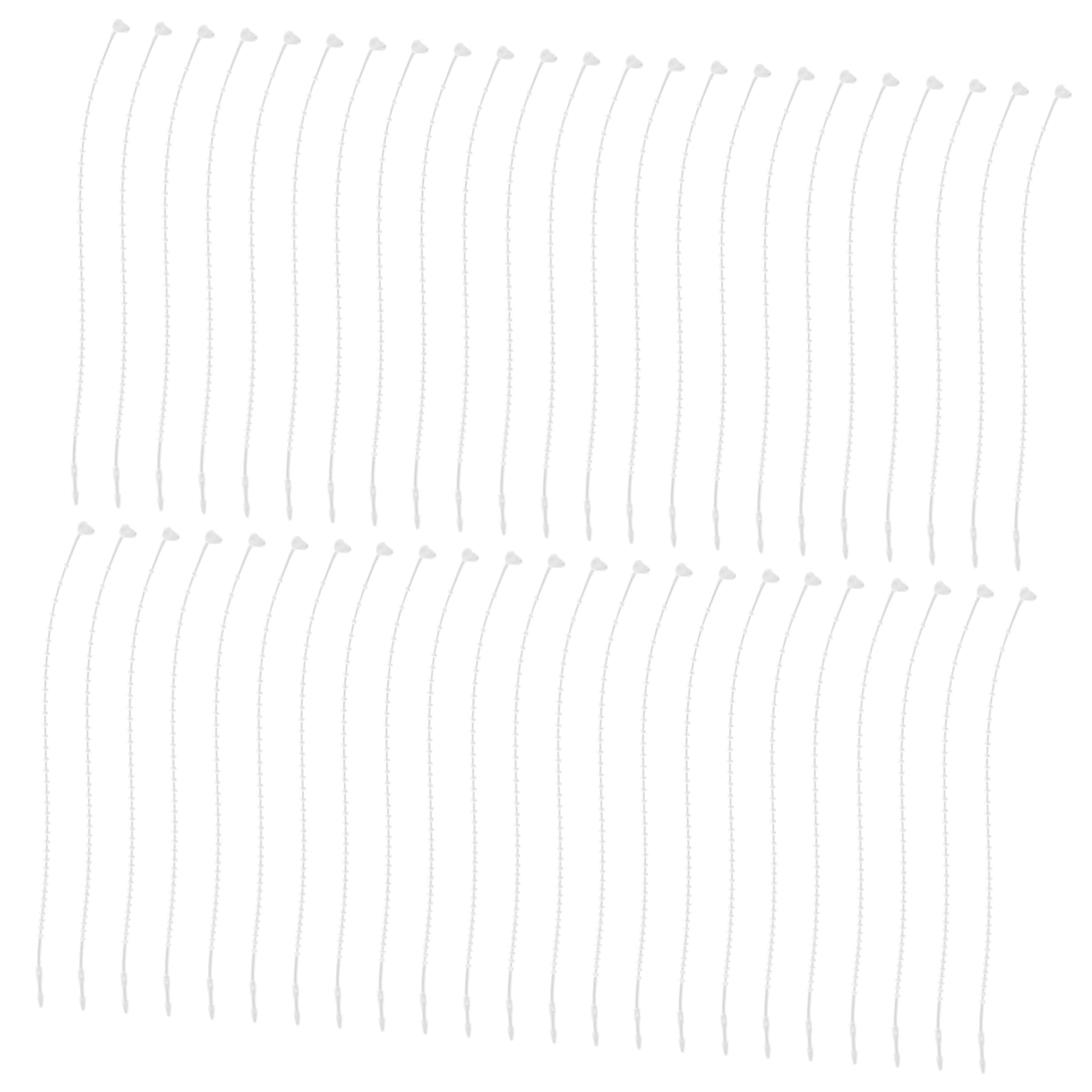 Mikikit Name Tag Fasteners Plastic Tag Fastener Label Security Loops for Jewelry Clothing Retail