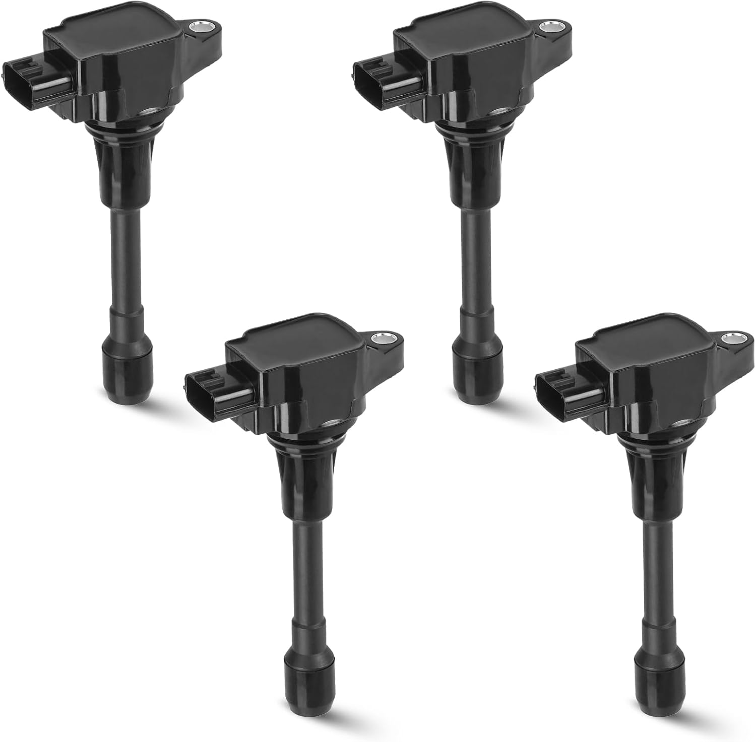 4PCS Ignition Coil Pack Compatible with Infiniti FX50 Q70 QX70 Nissan Altima Cube Rogue Versa NV200 NP300 Tiida 1.6L 1.8L 2.5L L4, Replace for UF549 C1696 5C1753 GN10241, Blue