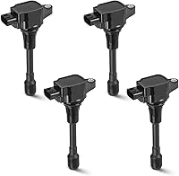 Vista 1 de Paquete de 4 bobinas de encendido compatibles con Infiniti FX50 Q70 QX70 Nissan Altima Cube Rogue Versa NV200 NP300 Tiida 1.6L 1.8L 2.5L L4