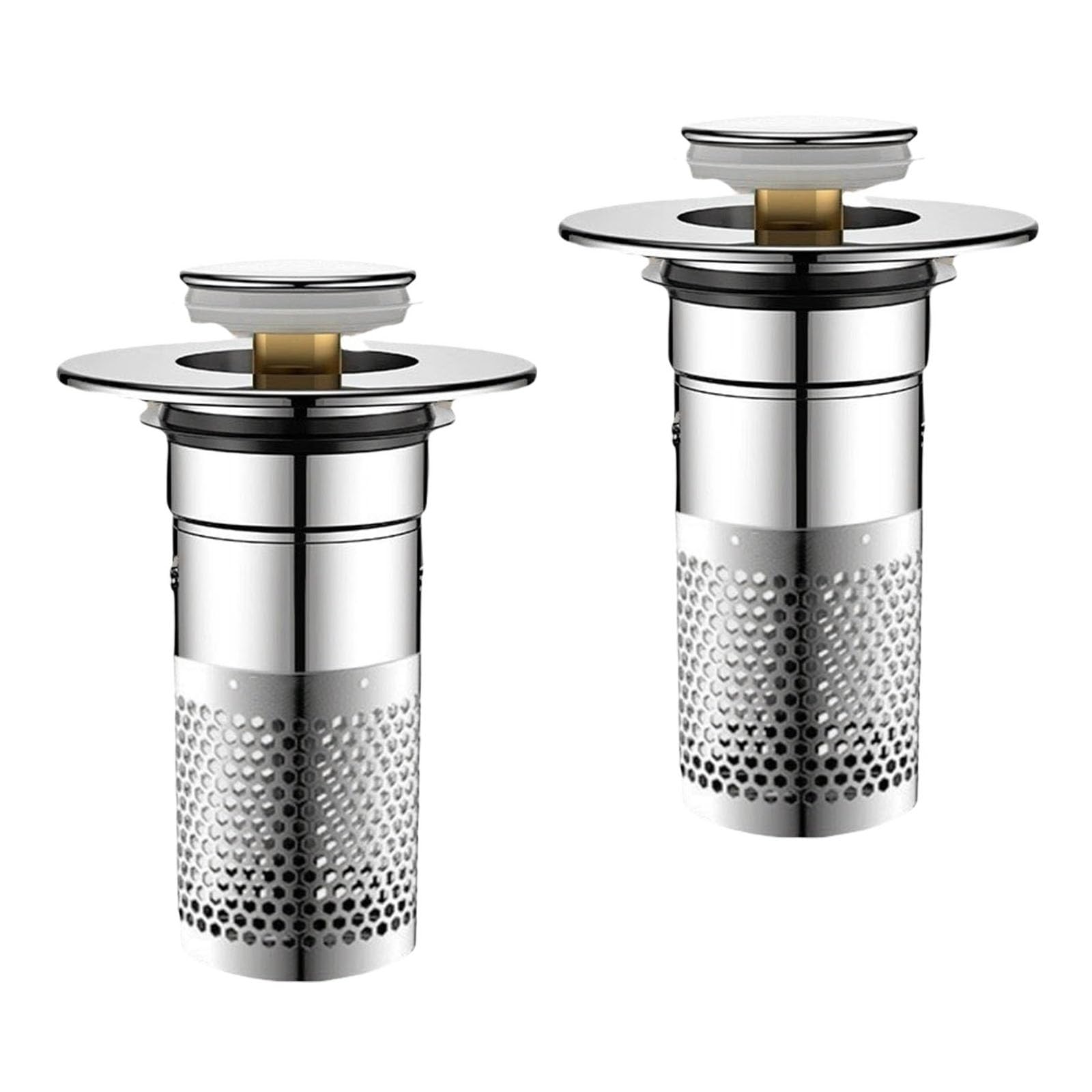 Practical Bathtubs Drain Stoppers and Collector Bounces Designs Without Clog Filter Basket Accessory for Stoppers for Basins