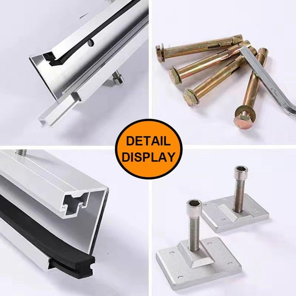 Sistema de Barrera de Aluminio, Barrera contra inundaciones, Solapa de Sellado para Puerta de Garaje subterránea, Solapa de Barrera Impermeable contra inundaciones, Resistente a im