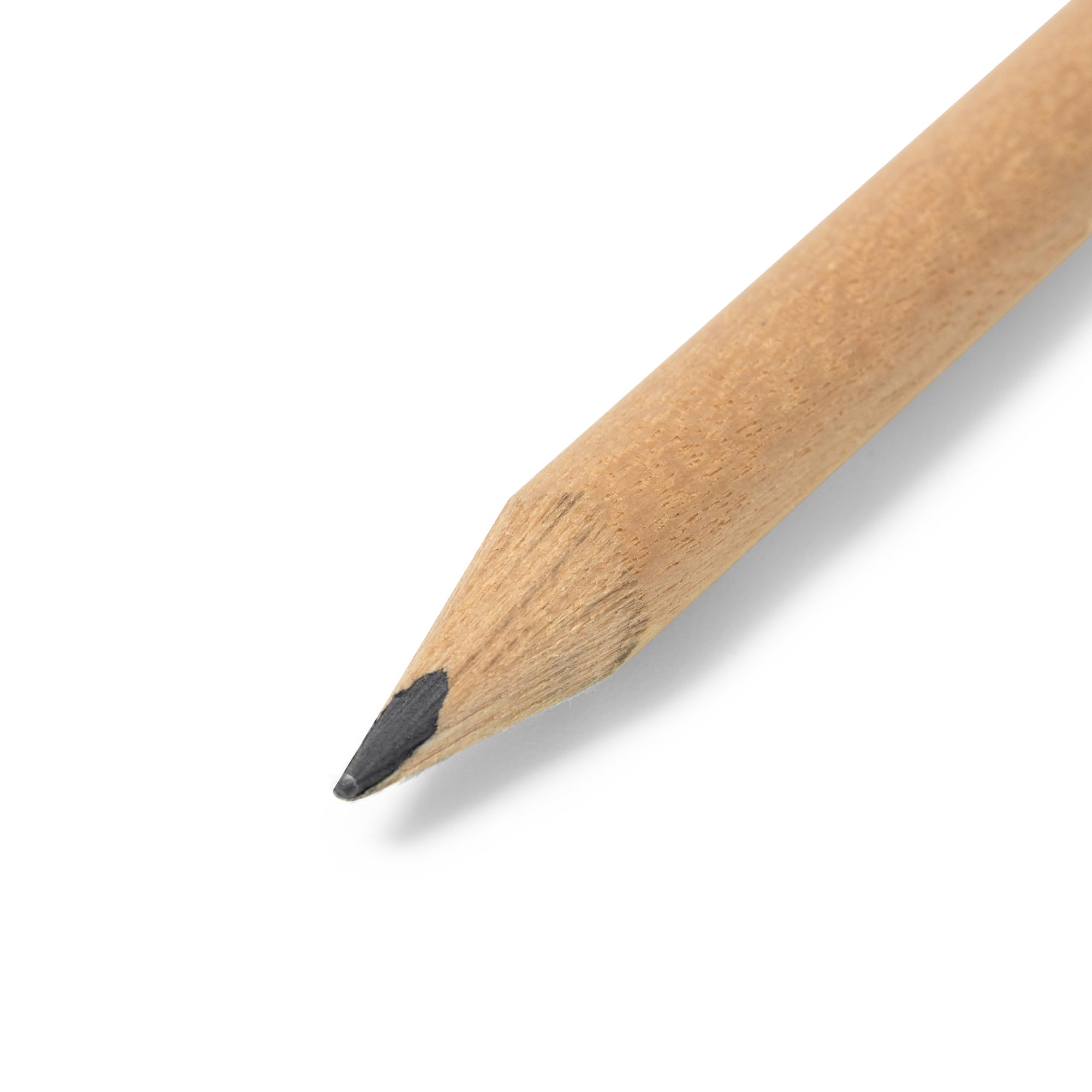 WPRO Mini Bleistift mit Radiergummi 2000 Stück, 10 cm natur, vorgespitzt | Kurzer Holzstift für Empfang, Gastronomie, Event und Büro
