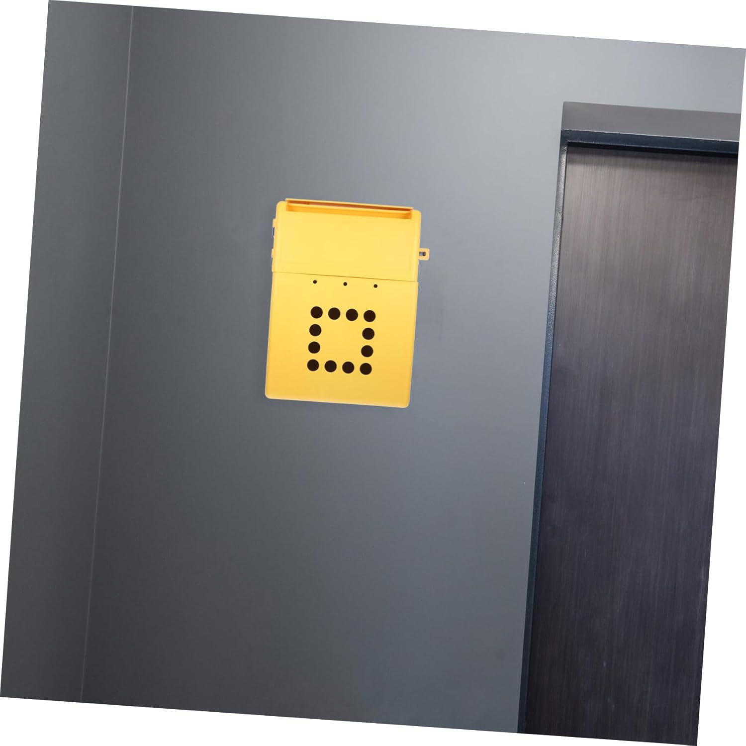 Veemoon Wall Mount Locking Mailbox Durable Letter Storage Box for Outdoor Use Space Saving Design Secure Donation Suggestion Box Capacity for Letters Newspapers