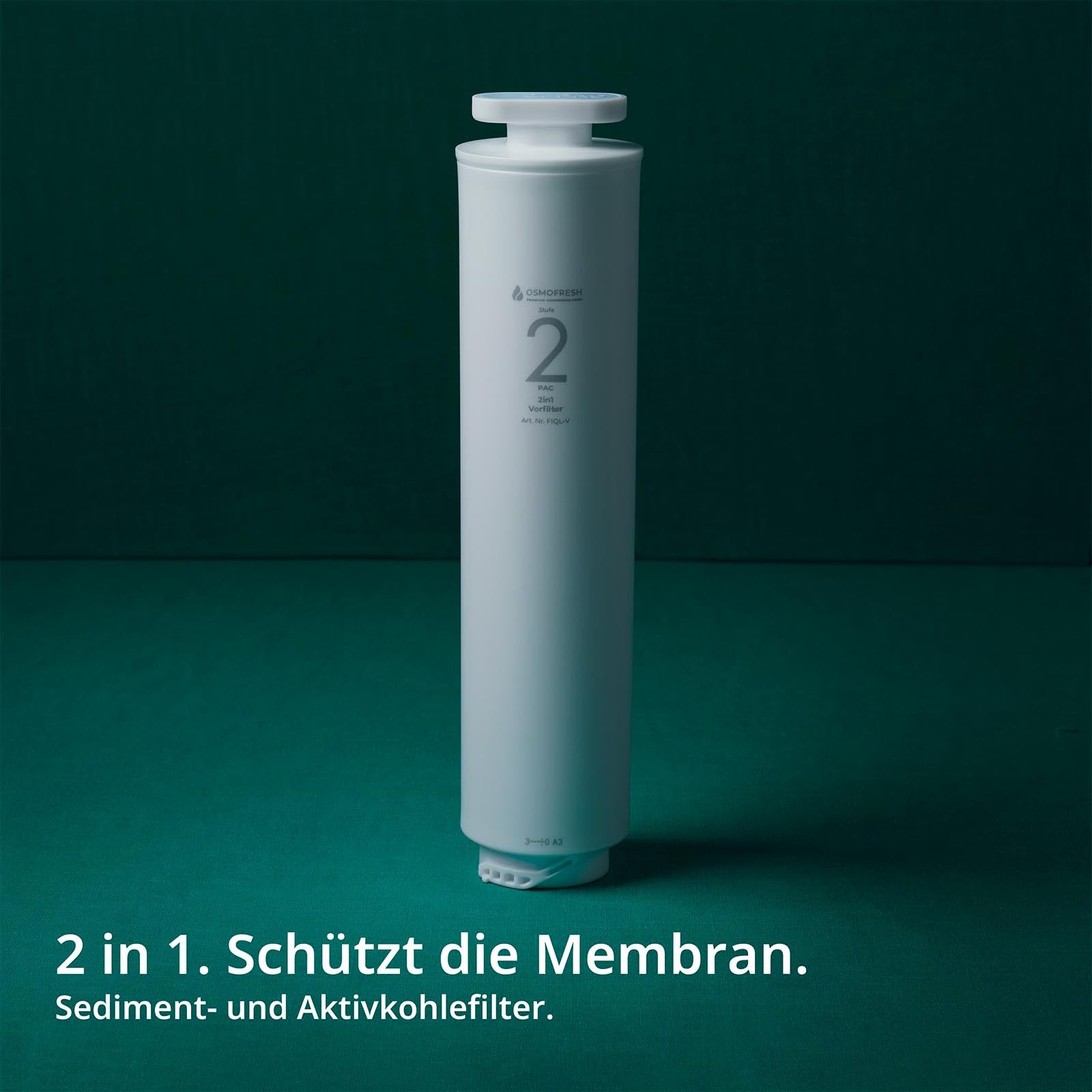 OsmoFresh Filterset Osmoseanlage Quella Life & Quella Pro bestehend aus Vorfilter zum Schutz der Membran und Nachfilter für ausgeglichenen ph Wert frischen Geschmack & Mineralien 6 Monate