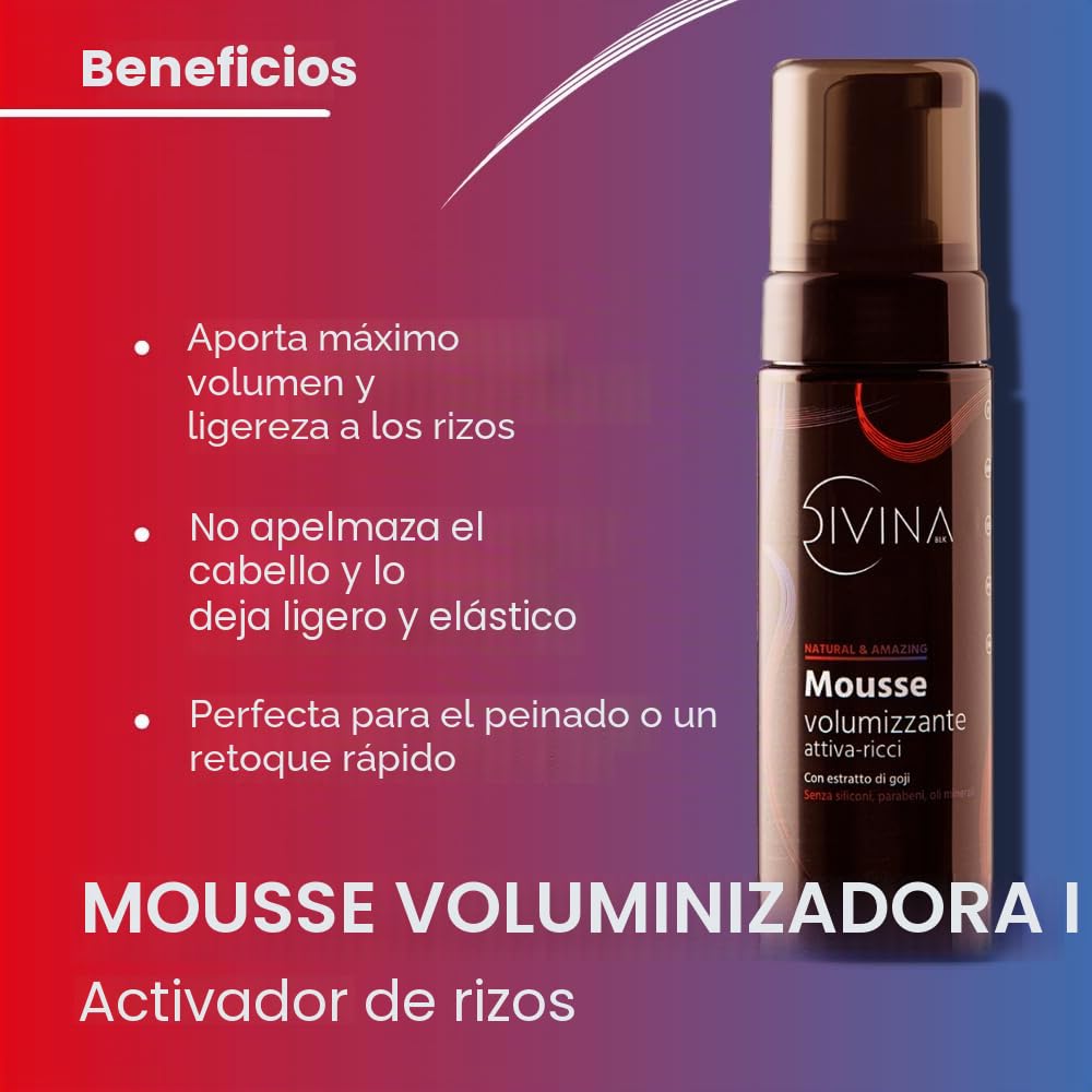 Kit disciplina y volumen para cabello ondulado, rizado, súper rizado, afro Natural&Amazing de DIVINA BLK