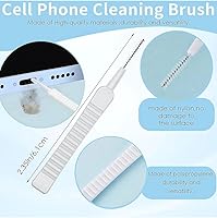 Vista 5 de Kit de limpieza de teléfono de 13 piezas Limpiador de puertos de carga de teléfono Cepillo de limpieza reutilizable para teléfono y herramienta