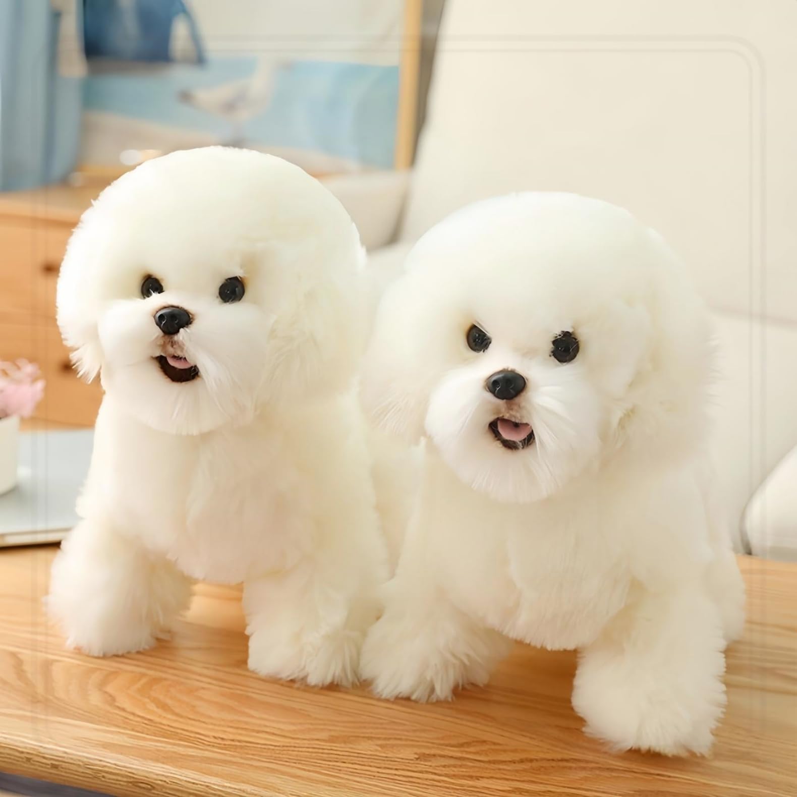 Amazon.co.jp: 【ぬいぐるみ ビションフリーゼ】 リアル可愛い犬の