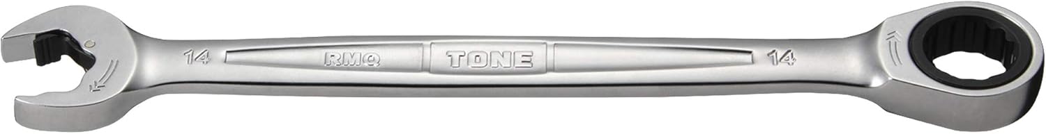 Tone RMQ-14 Quick Ratchet Eyeglass Wrench, 2 Sided Width: 0.6 inches (14 mm)